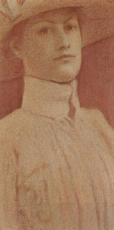 Fernand Khnopff Study for Memories oil painting picture